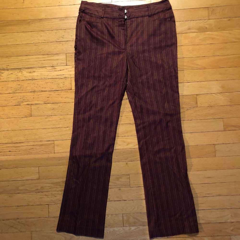 Women's Kenzie Striped Bootcut Dress Pants Trousers
